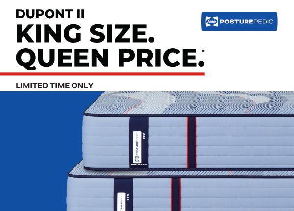 Sealy Posturepedic King Size. Queen Price.